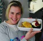 Winner of the CSU student cooking challenge, nutrition and dietetics student Ms Georgie Lucas.